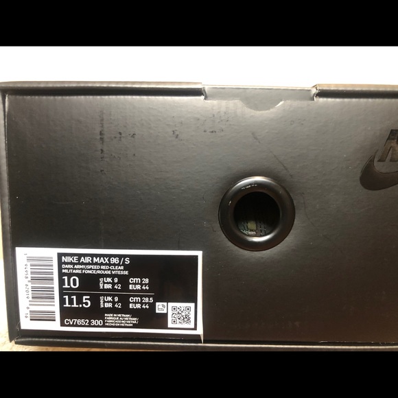Supreme x Nike Air Max 96 'Camo' Sz 10 CV7652-300 - Picture 9 of 10